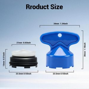 Kit de Aireador para Grifo de 23.5mm con Llave de Extracción, Antisalpicaduras, Repuesto, Paquete de 3, para Cocina y Baño - Product Image 2
