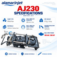 Alamarin Jet AJ 230 Waterjet 190kW 260HP 228mm Impeller Marine Jet Drive Tersedia