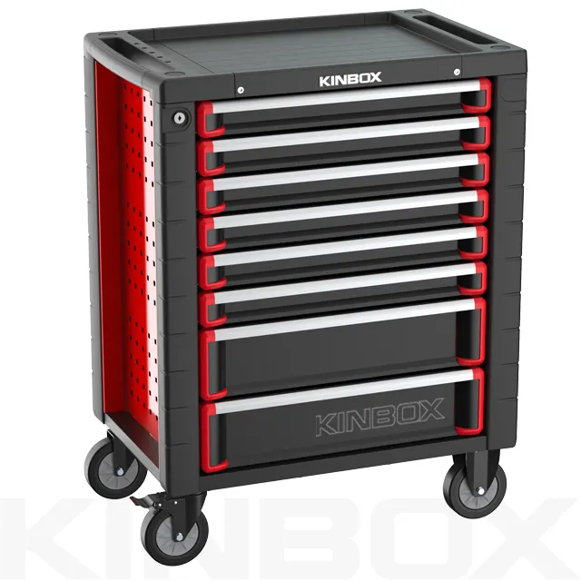 Ningbo Kinbox 8 Drawer Professional Tool Box Roller Cabinet / Kraft Tool TrolleyなしHand Tools