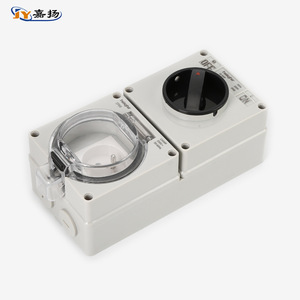 Boîtier de prise extérieure étanche Heighr IP66 13A 250V, norme française, anti-effraction, pour salle de bain - Product Image 2