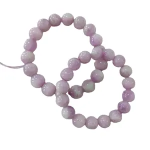 Wholesale Natural high quality folk hand crafts new arrival Purple lithium fai crystal bracelet healing crystal for gift