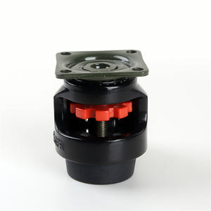 Schwarze Nivellier-Lenkrolle für Werkbänke, 40 mm Schwerlast-Lenkrollen 6 Zoll Schwenkbar, 4 Zoll Nylon-Lenkrollen 200 kg Orange - Product Image 3