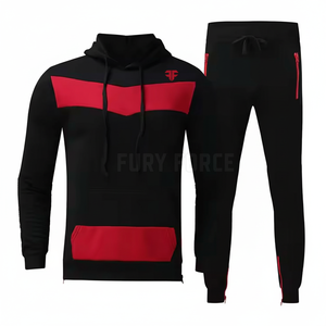 Ropa deportiva personalizada, jersey de hombre, chándal con logotipo, capucha, manga larga, patrón sólido, diseño personalizado de invierno - Product Image 1