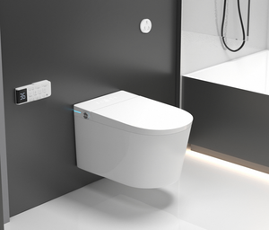 <span class=keywords><strong>WC</strong></span> Sospeso Intelligente Allungato con Telecomando, Sedile Riscaldato e Serbatoio Integrato per Spazi Ristretti - Product Image 1