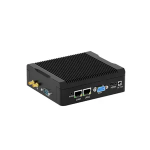 Intel 11th Gen Quad Core processore N5095 8GB DDR4 4 * RS232 COM 2 * RJ45 Fanless industriale Mini PC Computer Desktop