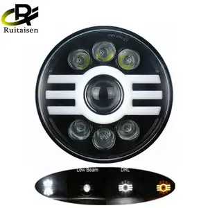 Đèn Pha LED 7 Inch Cho Harley Touring Siêu Cổ Điển Electra Street Glide Road King Yamaha Đèn Pha Xe Máy