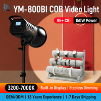 Projecteur vidéo LED COB 150W 3200-7000K, 3 modes de couleur, éclairage professionnel pour photographie, studio et diffusion en direct (direct usine)