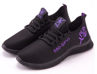 Yongge nouvelle marque de mode femmes baskets chaussures noires femmes décontracté semelle souple anti-dérapant mère sport respirant maille chaussures