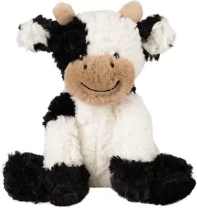 9 pouces Adorable jouet de vache en peluche souple Animal en peluche doux anniversaire pour garçons filles enfants en bas âge