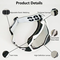 Masque de motocross 100 MX Road - Cadre léger en PC, verres interchangeables, couleurs personnalisables pour les activités sportives et de plein air