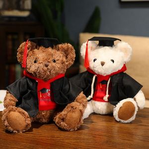 Ours en peluche de 25 cm de haute qualité, vente en gros d'usine, série d'ours en peluche de différents types avec foulards en soie - Product Image 4