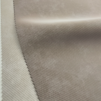 Tissu en microfibre suédée douce de qualité supérieure, tricoté en PU, 300 GSM, pour vestes et manteaux