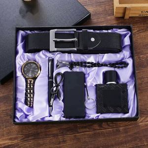 Ensemble Cadeau d'Affaires Créatif pour Hommes, Portefeuille, Ceinture, Lunettes et Montre - Product Image 4