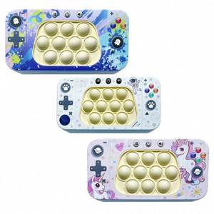 Set of Kawaii Silicone Handheld <b>Game</b> Consoles PVC&PU Fidget Toys for Kids with Push Squeeze & <b>Pop</b> Light-<b>Up</b> Training Features - Product Image 1