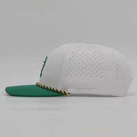 Vente en gros Chapeaux de golf étanches à 6 panneaux Casquettes de baseball personnalisées avec logo brodé perforé pour hommes Été Léopard Oxford