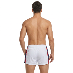 Men's White 100% <b>Polyester</b> <b>Shorts</b> With Red And Navy Blue Flag Pattern Breathable All Seasons sports <b>shorts</b> Men's <b>Shorts</b> - Product Image 3
