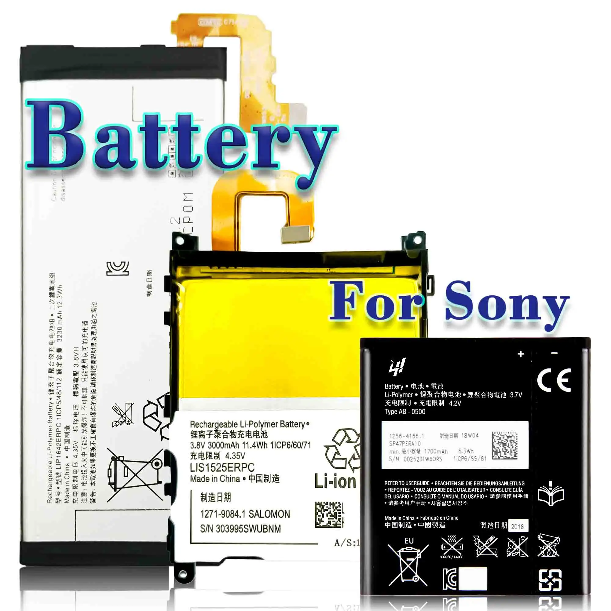 Sony Xperia Z — batterie d'origine, gamme complète de batteries, Z1 Z2 Z3 Z4 Z5 xxxz XZ1 XZ2 1 2 3 4 5 10 pro L1 L2 L3 L4, OEM