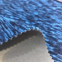 Tissu en nylon Ripstop imprimé, 70d, 350GSM, spandex, à 4 voies extensibles, collé avec du fil, polaire polaire polaire pour veste en coquille souple, vente en gros, 2020