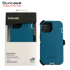 Chất Lượng Ban Đầu Trắng Đóng Gói Defender Trường Hợp Điện Thoại Cho <span class=keywords><strong>Iphone</strong></span> 15 Pro Max 15 Cộng Với 15Pro 14 13 12 11 Xr Chống Sốc Rugged Trường Hợp - Product Image 1