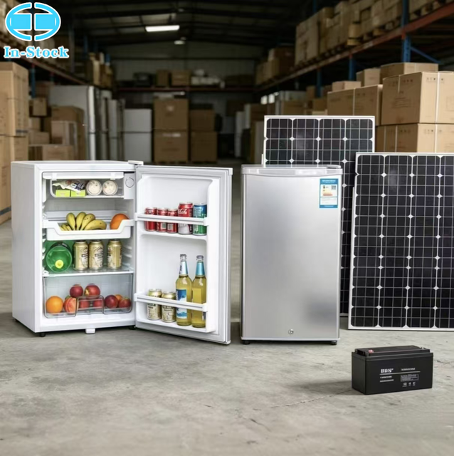 70L High Efficiency AC/DC Solar Fridge 12V 24V Compressor Portable Refrigerator with Lock for Outdoor and Home Use