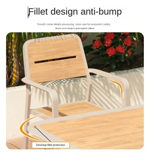 Conjunto de Mesa y Sillas de <span class=keywords><strong>Bambú</strong></span> para Exteriores, para <span class=keywords><strong>Bar</strong></span>, <span class=keywords><strong>Terraza</strong></span>, Patio, Jardín, Balcón - Product Image 2