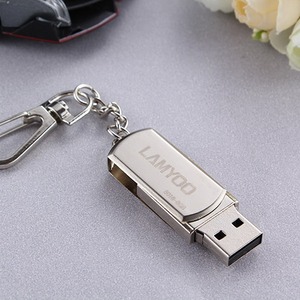 LAMYOO <b>USB</b> Flash Drive S016 Metal <b>2.0</b> Keychain Storage Device - Product Image 1