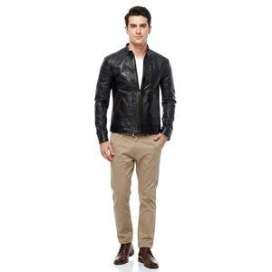 2026 Fashionable <b>Men</b> <b>Leather</b> <b>Jacket</b> Adult Size <b>Men</b> Solid Pattern Available at Reasonable Price <b>jacket</b> for <b>men</b> - Product Image 1