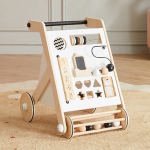 Asweets Push and Pull giocattolo per la prima educazione giocattolo per l'apprendimento girello sensoriale per bambini attività in legno girello per 6 mesi-3 anni - Product Image 6