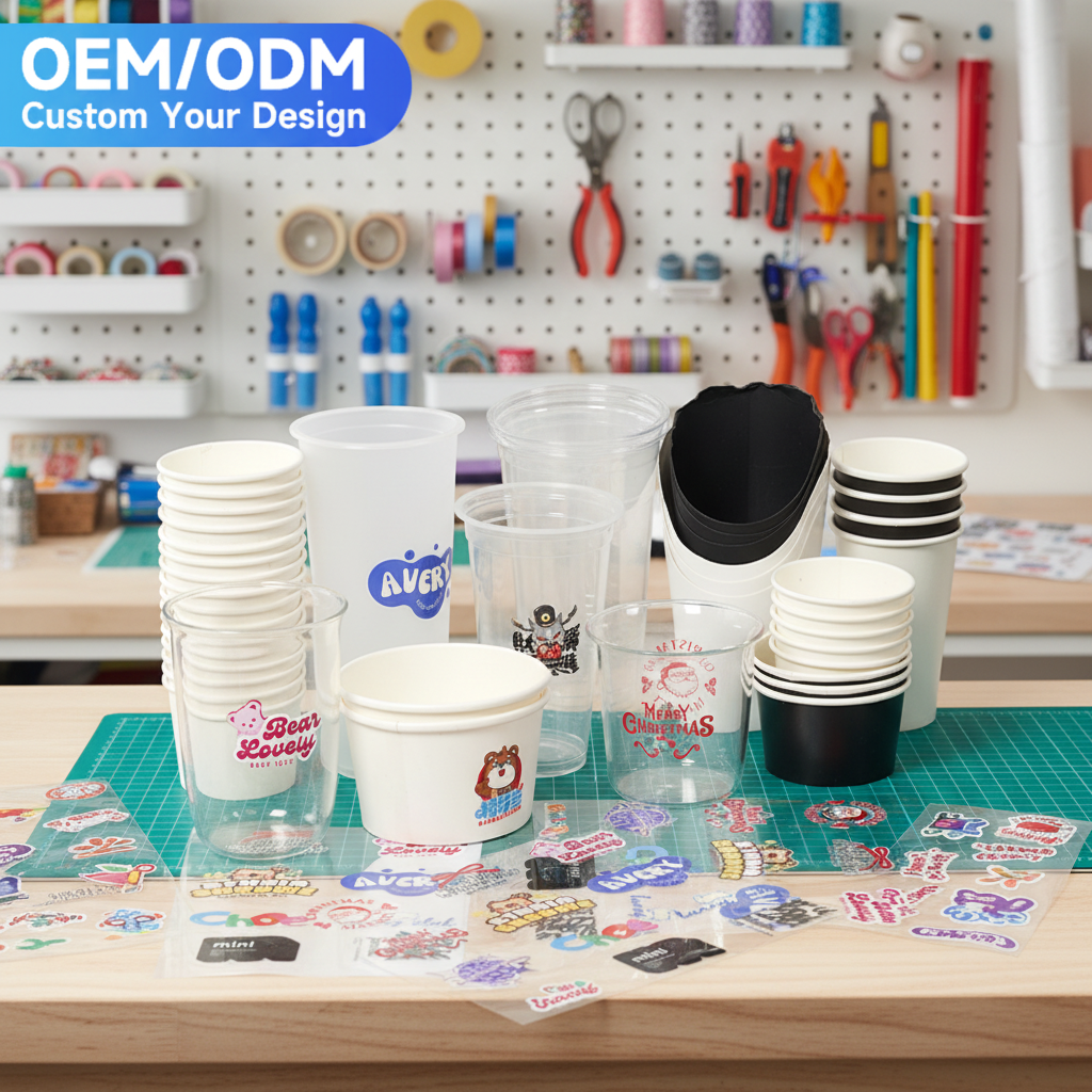 Custom DTF Transfers Custom Size Irregular Die Cut Vinyl Material Easy Application Stickers For Clothing Glass Cups