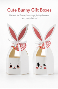 Custom White Rabbit Shaped <b>Gift</b> <b>Box</b> for Kids Rigid Paperboard Cartoon Animal Blind <b>Box</b> Mystery Packaging for <b>Easter</b> Day Favor - Product Image 2