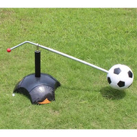 Equipo de Entrenamiento de Fútbol para Niños, Control de Balón, Ayuda para Remates, Set de Acero Giratorio, Herramienta de Ejercicio