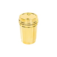 Broyeur à herbes individuel en alliage de zinc avec emballage en papier kraft, quatre pièces, 61 mm, design pliable, cadeau et artisanat personnalisés