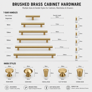 Minimalist Brass Furniture <b>Handles</b> And Knobs For Cabinet Kitchen Bar Shape Durable <b>Gold</b> Finish - Product Image 3