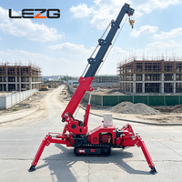 Grue araignée à chenilles à faibles émissions 4 tonnes 7 tonnes, machine de levage sur chenilles pour travaux d'entretien municipal