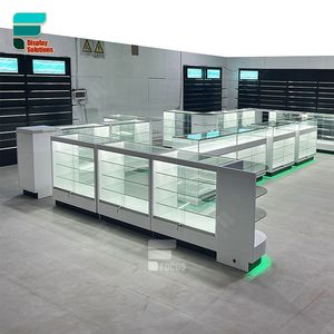 Vitrina de exhibición con logotipo personalizado Estantes de vidrio para tabaco Gabinete Quiosco Tienda de humo Vitrinas para tienda de humo - Product Image 2