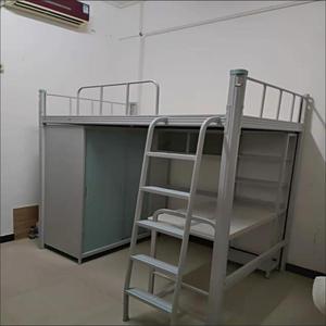 Lit superposé convertible moderne en métal pour la maison, le bureau, l'école, l'université, avec armoires en acier - Product Image 5