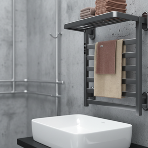 Sèche-serviettes électrique à chauffage rapide et économe en énergie, chauffe-serviettes et séchoir pour la maison, accessoire de salle de bain sûr et efficace - Product Image 1