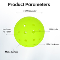 X40 Pickleball Professionnel 400 Pièces, Surface Mate, Moulage Rotatif Intégré, Idéal pour l'US Open et les Tournois Adultes