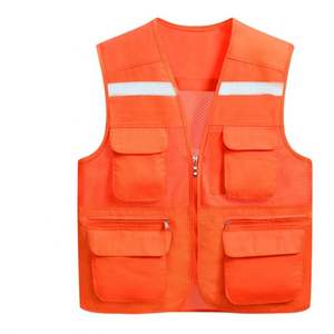 Wholesale Traffic Work Construction Security High Visibility Reflective Safety Mesh Vest with Logo - Product Image 2