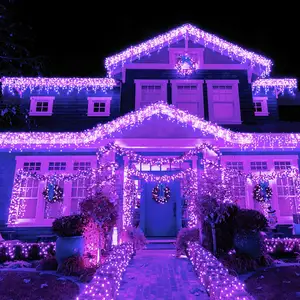 Lâmpadas de led multicoloridas, lâmpadas penduradas para festa de natal, decorativas, para áreas internas