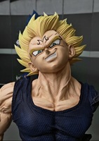 Statue de buste de Majin Vegeta en résine et fibre de verre, taille réelle 1:1, Dragon Ball Z, figurine d'anime, objet de collection, décoration