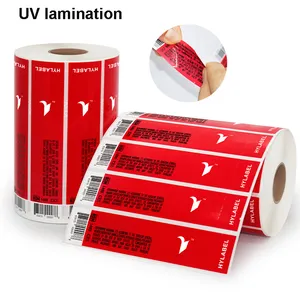 vinyl glossy PE PP BOPP adhesive permanent sticker Self Adhesive Customized Printing Packing label