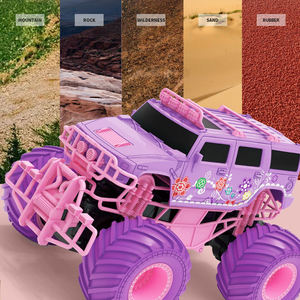 Q157 1/18 Camion Telecomandato Elettrico Fuoristrada 2.4G con Ruote Grandi ad Alta Velocità, Auto Giocattolo RC <span class=keywords><strong>Viola</strong></span> per Ragazze, Colore Rosa - Product Image 3