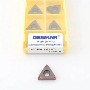 Insertos de Rosca de Carburo de Tungsteno con Recubrimiento CVD DESKAR 16 ERM 1.0 ISO 16 IRM 1.0 ISO LF6018, Herramienta de Corte para Torno CNC OEM - Product Image 1