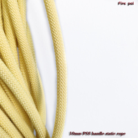 Corde statique ignifuge de 10 mm (3/8'') en fibre filamentaire résistante au feu pour spectacle de danse avec effets de feu et équipement de danse flamboyante