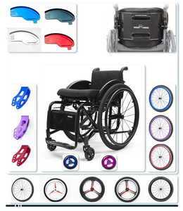 Rueda Trasera Deportiva de Aluminio Plateado de 24 Pulgadas y 3 Radios para Silla de Ruedas, para Suministros de Terapia de Rehabilitación, Hecha en <span class=keywords><strong>China</strong></span> - Product Image 4