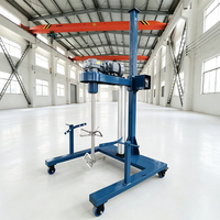 Moteur pneumatique antidéflagrant, mélangeur à double axe concentrique pour un levage et un mélange pratiques des revêtements