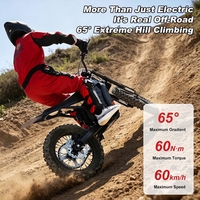 Moto électrique tout-terrain 3200W, Dirtbike 48V Lithium, Moto électrique Cross, Moto Cross Électrique, Enduro Adulte en Aluminium
