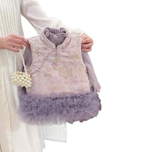 Tongxingyuan Girls Chinese Style Cheongsam Dress Thickening Party Wear Baby Girls Traditional Clothing - Product Image 5