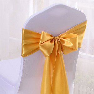 Wedding Satin <strong>Chair</strong> Sashes Bow 7x108 Inches <strong>Chair</strong> <strong>Ribbons</strong> for Wedding Party <strong>Chair</strong> Bow Tie Sashes Cover Decoration - Product Image 1